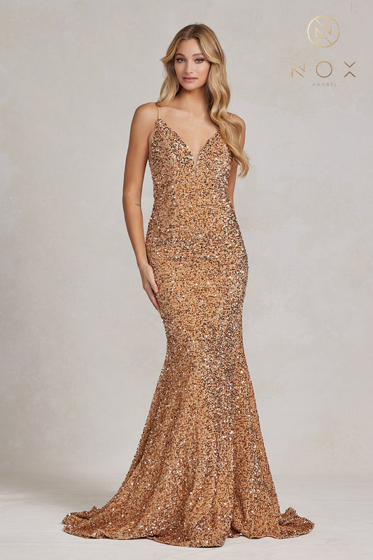 GOLD SEQUIN DRESS