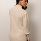 SOLID MOCK NECK SWEATER DRESS