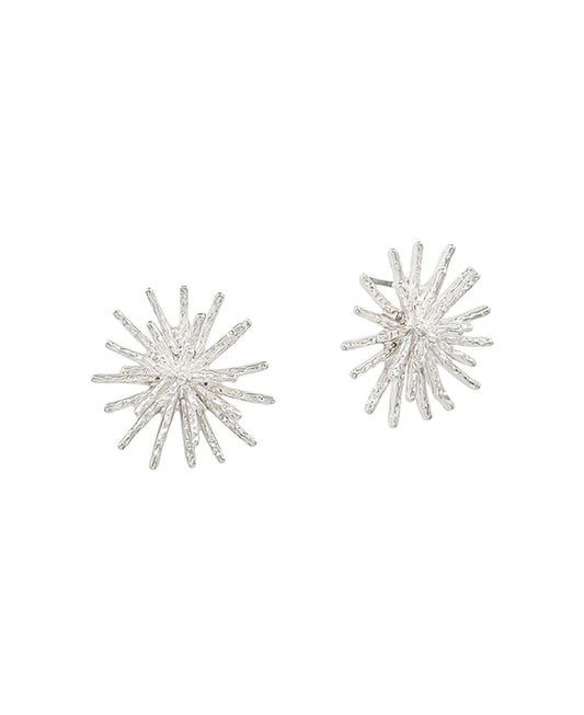 Large Spike Metal Post Earring