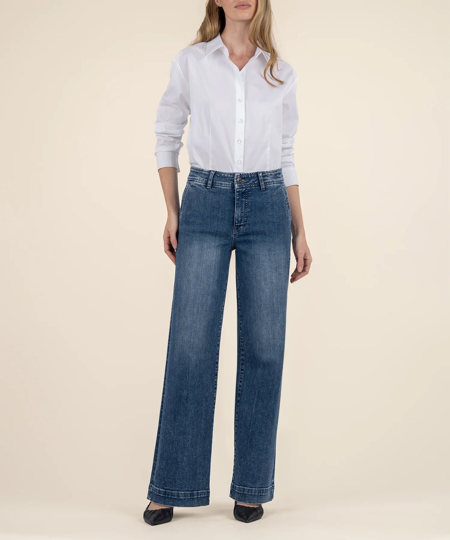 High Rise Wide Leg Jean