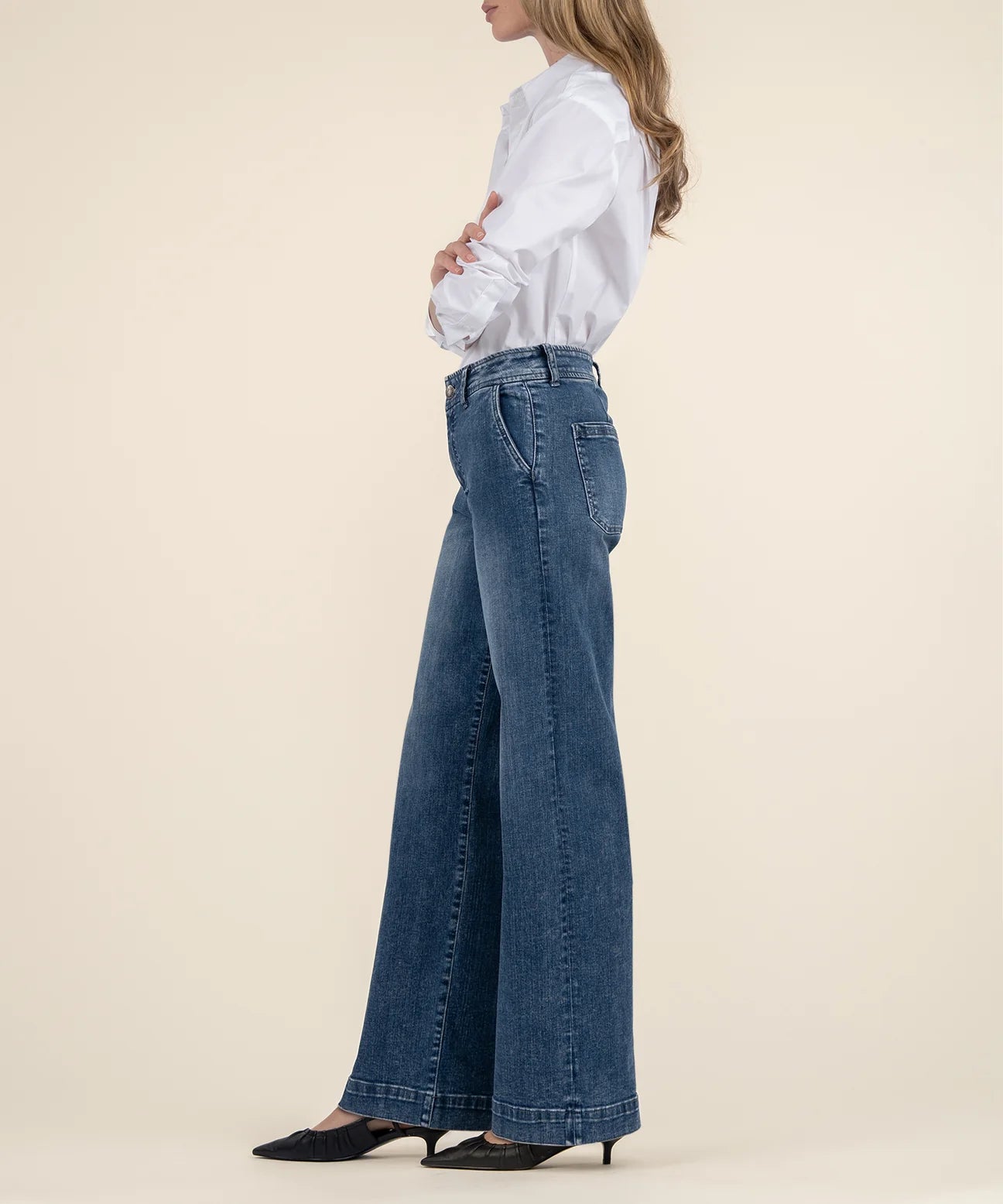 High Rise Wide Leg Jean