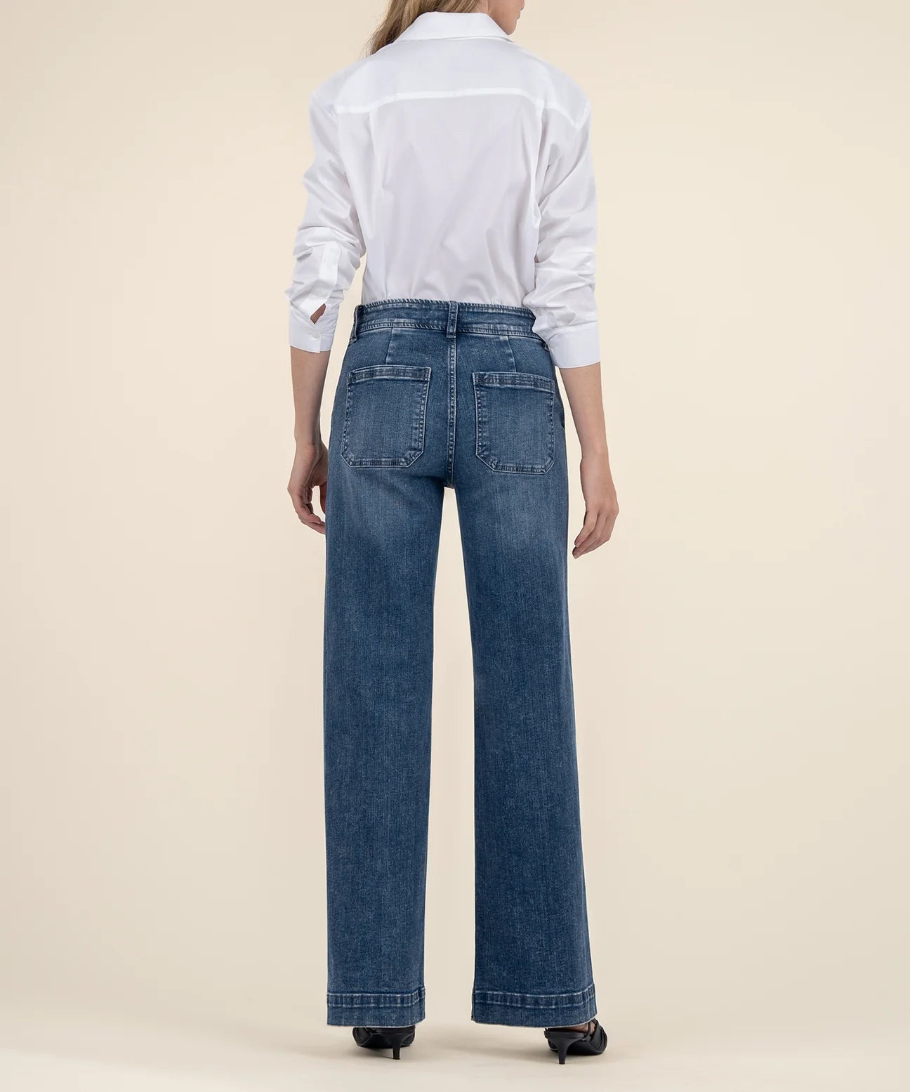 High Rise Wide Leg Jean