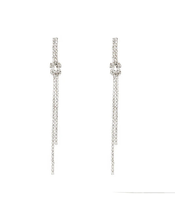 Rhinestone Cascading Earring