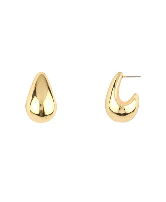 32mm Metal Teardrop Post Earring