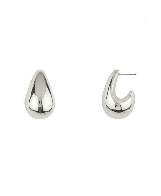 32mm Metal Teardrop Post Earring