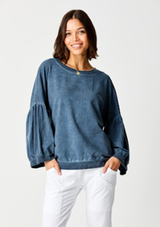 Bea Bubble Sleeve Sweatshirt