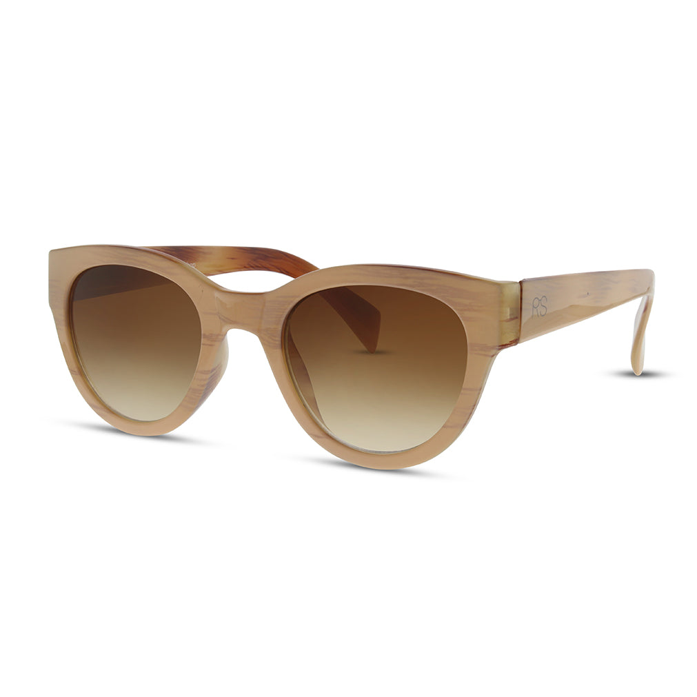 Beige Polycarbonate Sunglasses