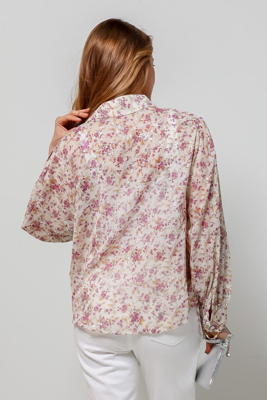 Floral Bishop Sleeve Shirt