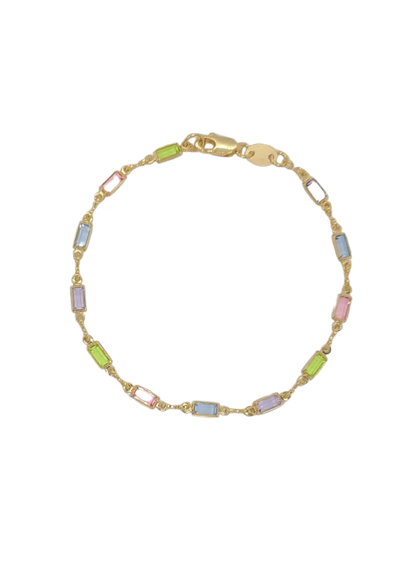 18K Multi Stone Bracelet