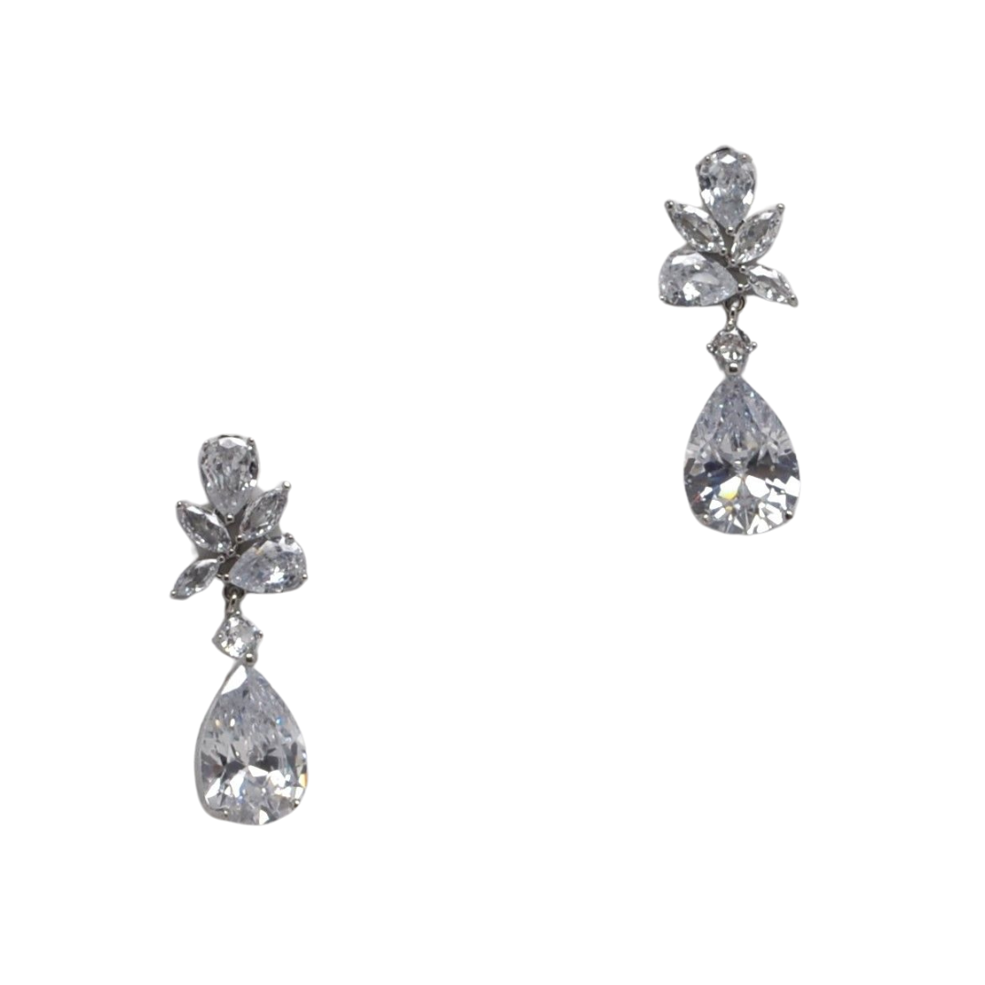 CZ Clear Marquis Drop Earring