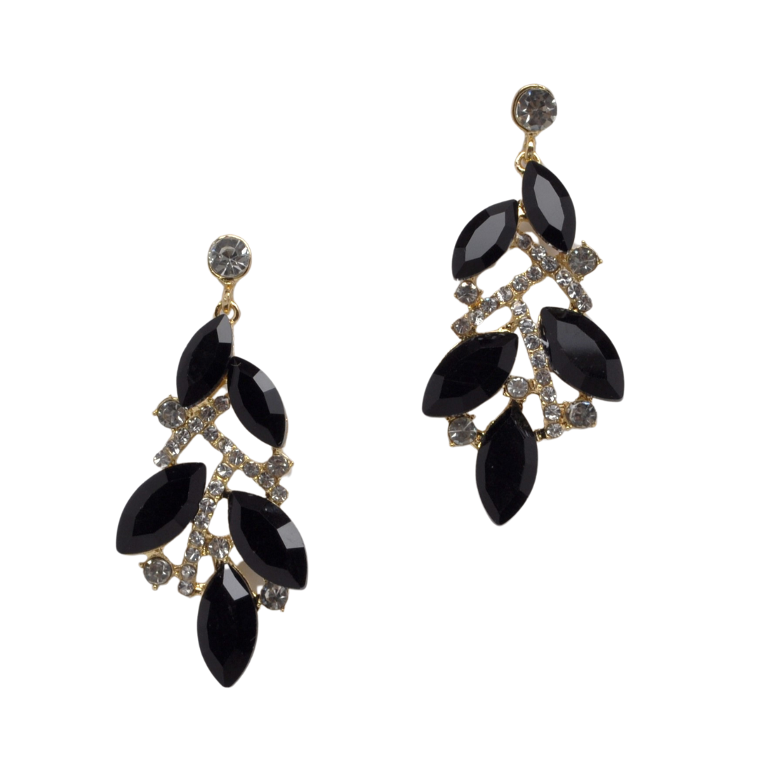 Jet Marquis Dangle Earring