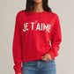 First Date Sweatshirt Je T'aime