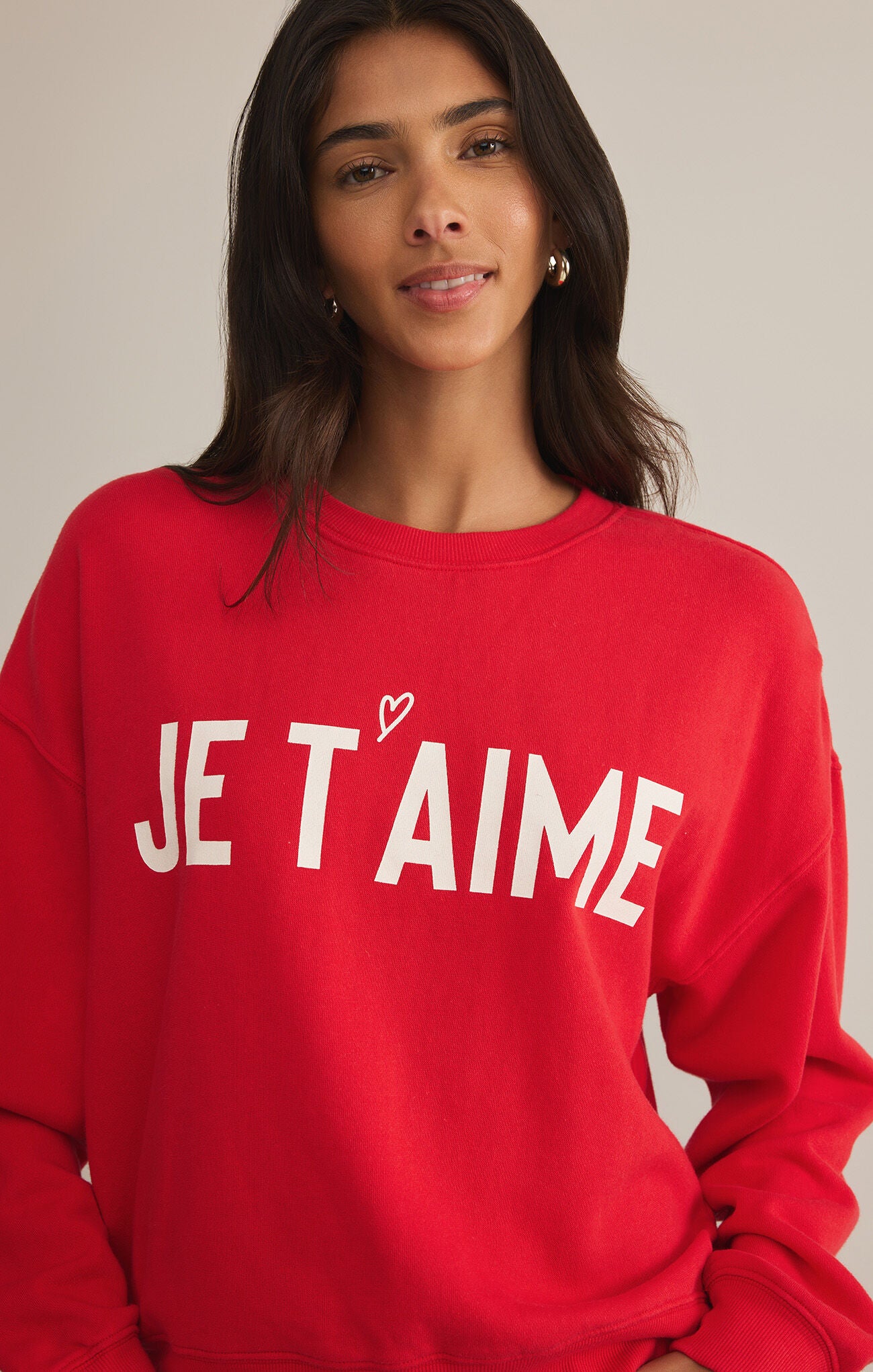 First Date Sweatshirt Je T'aime