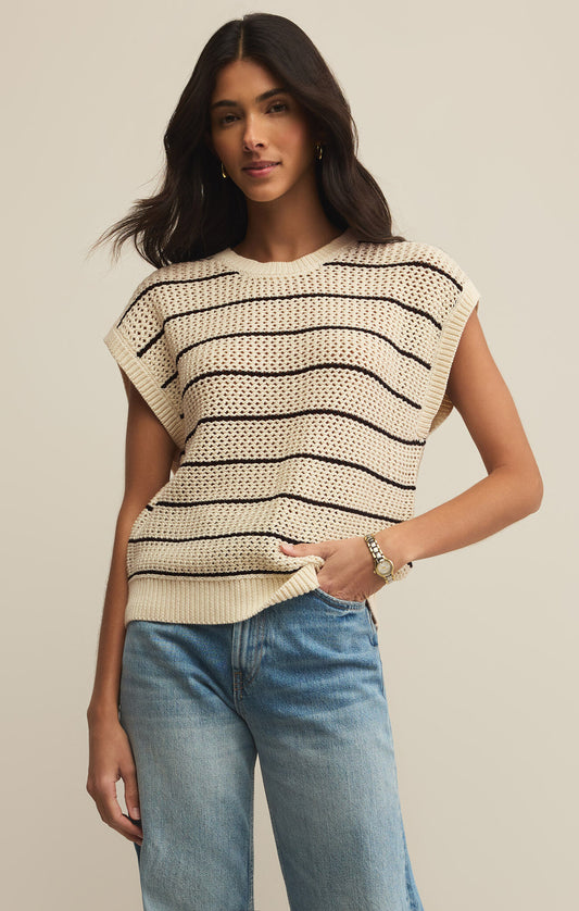 ines-striped-sweater-black-creme