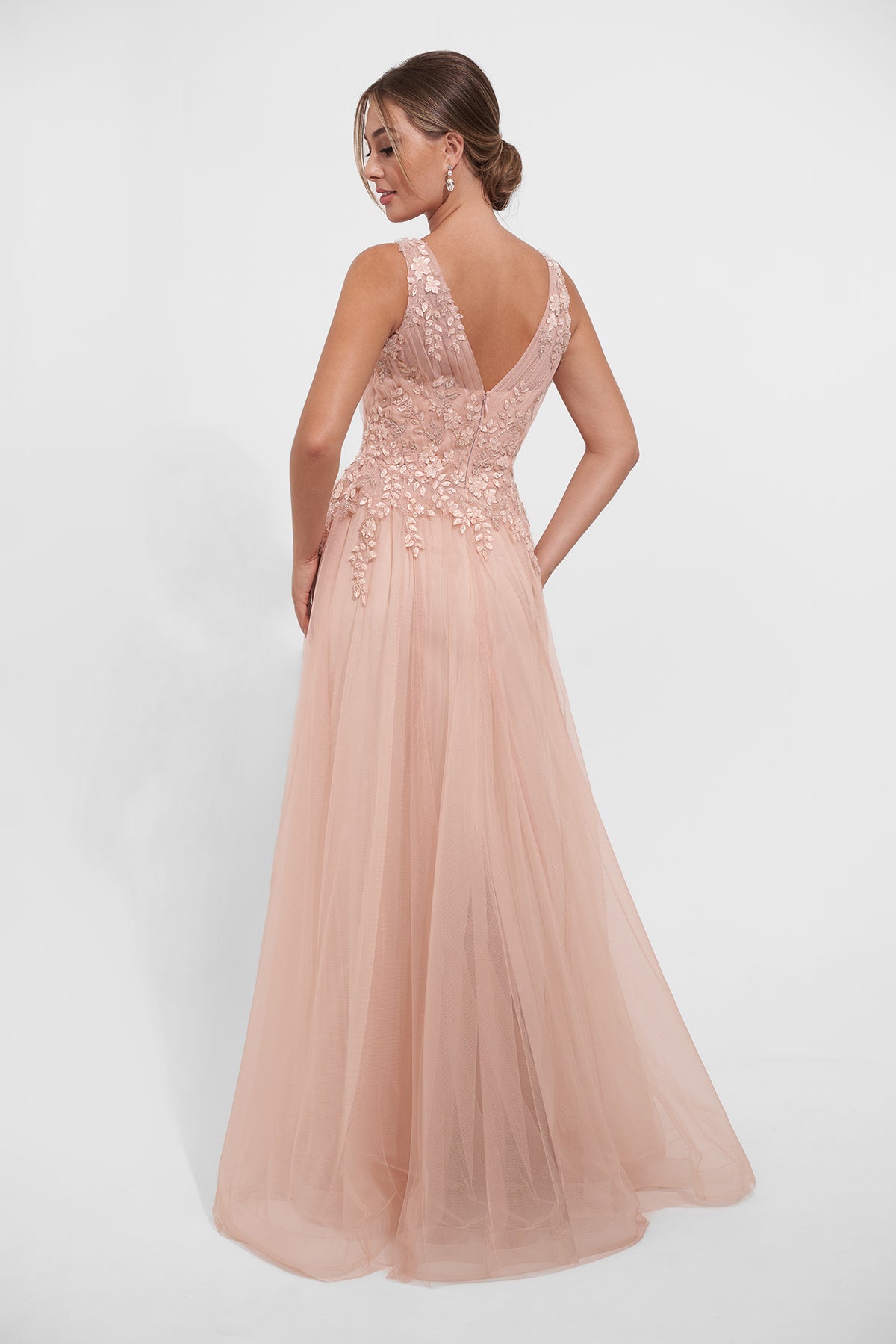 Charming A-line Lace and Tulle Gown K278016