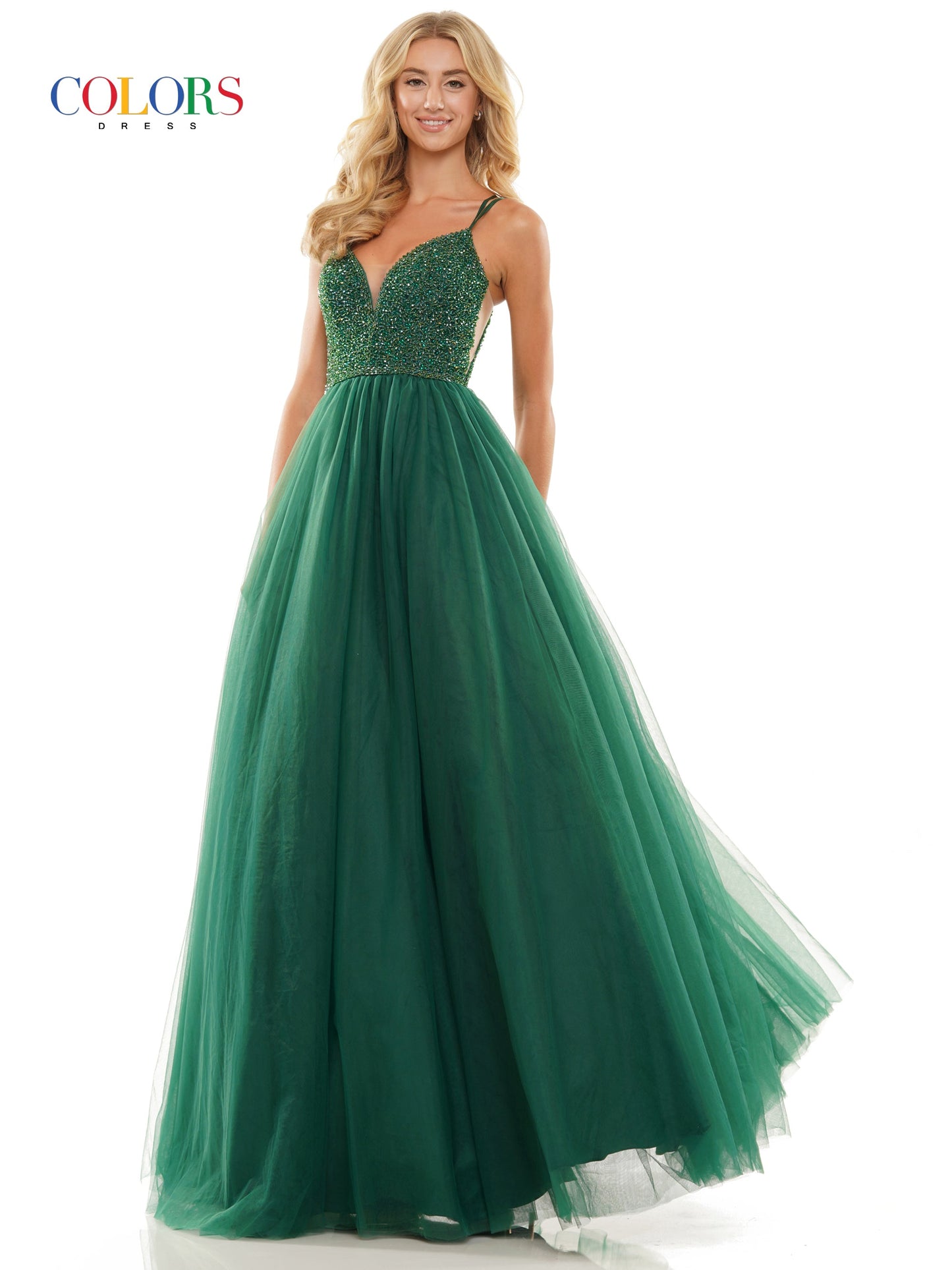 2382 COLORS Dress - EMERALD