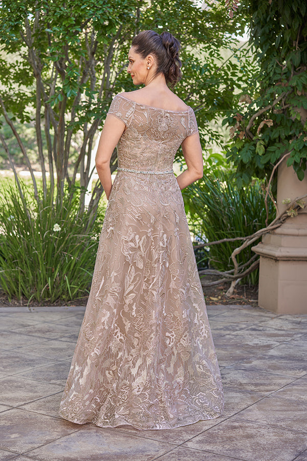 Exquisite Bella Embroidery Lace A-line Gown - K258030